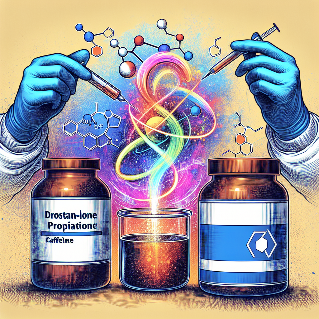 ¿Qué pasa al mezclar Propionato de drostanolona con cafeína?
