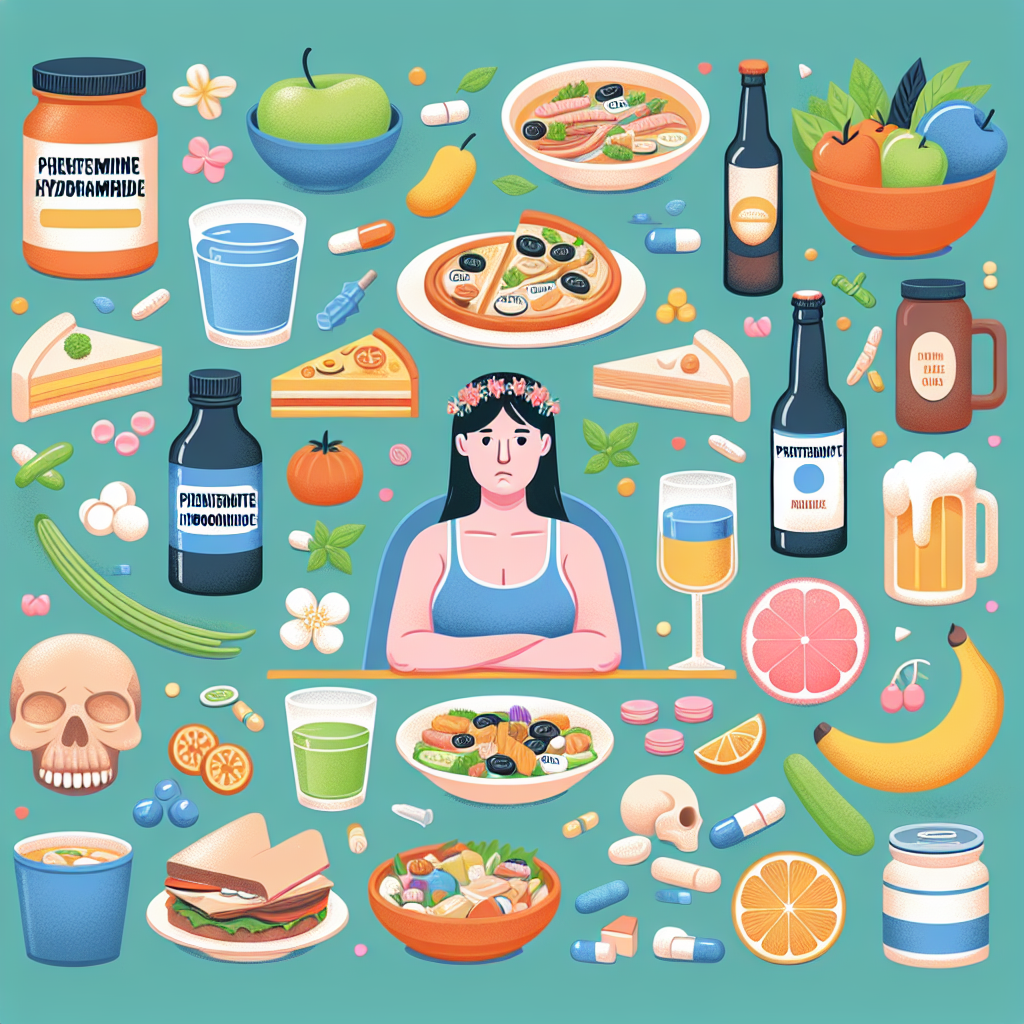 Qué evitar comer al usar Phentermine Hydrochlorid