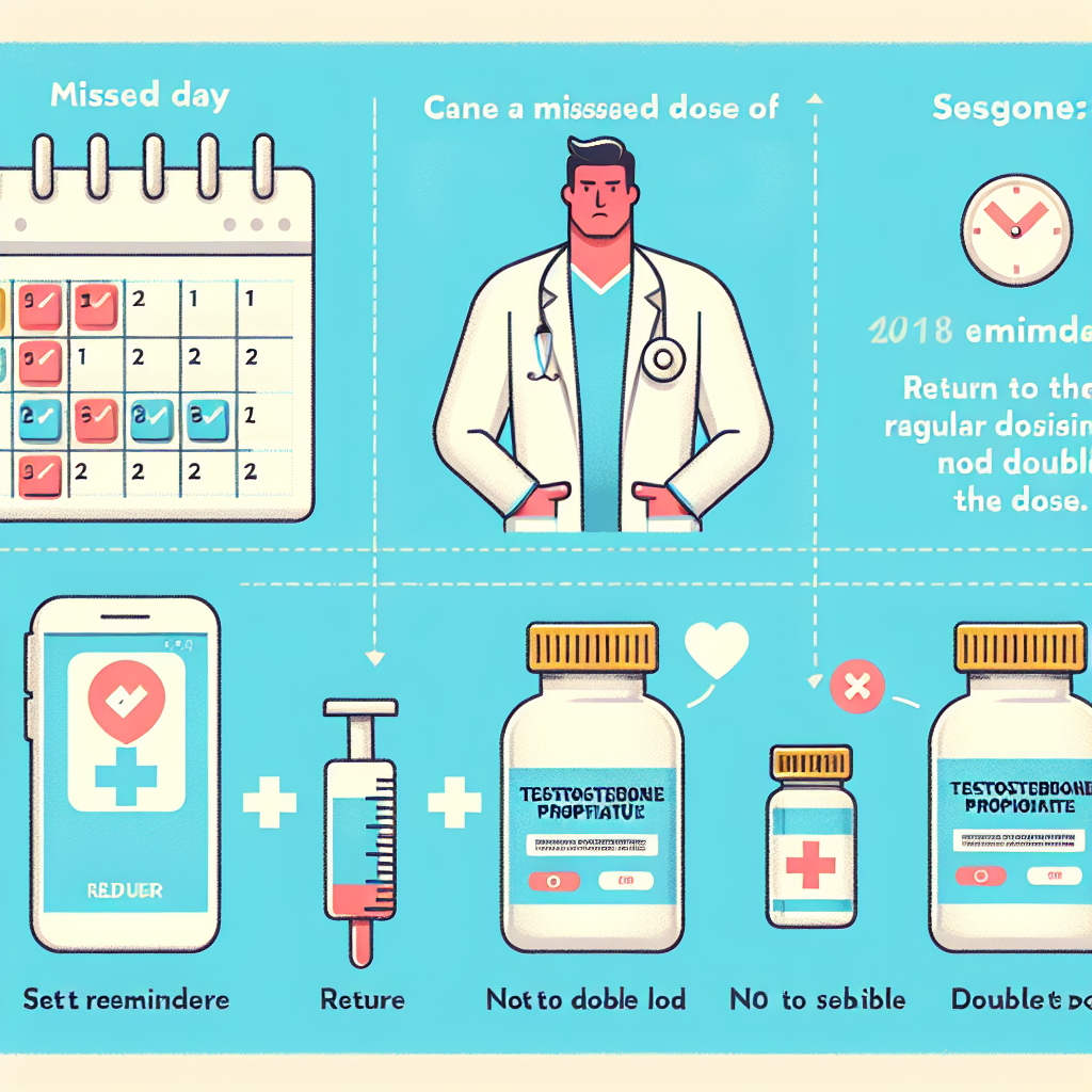Qué hacer si se olvida una dosis de Propionato de testosterona