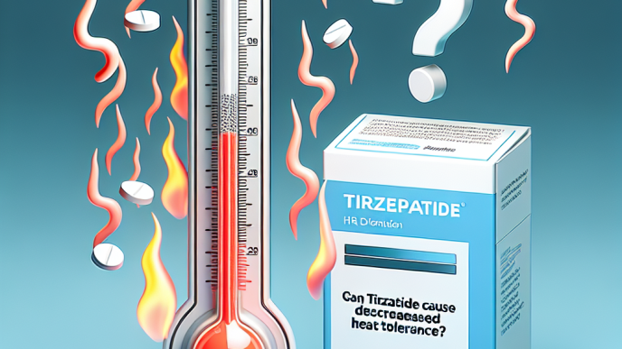 ¿Puede Tirzepatide causar baja tolerancia al calor?