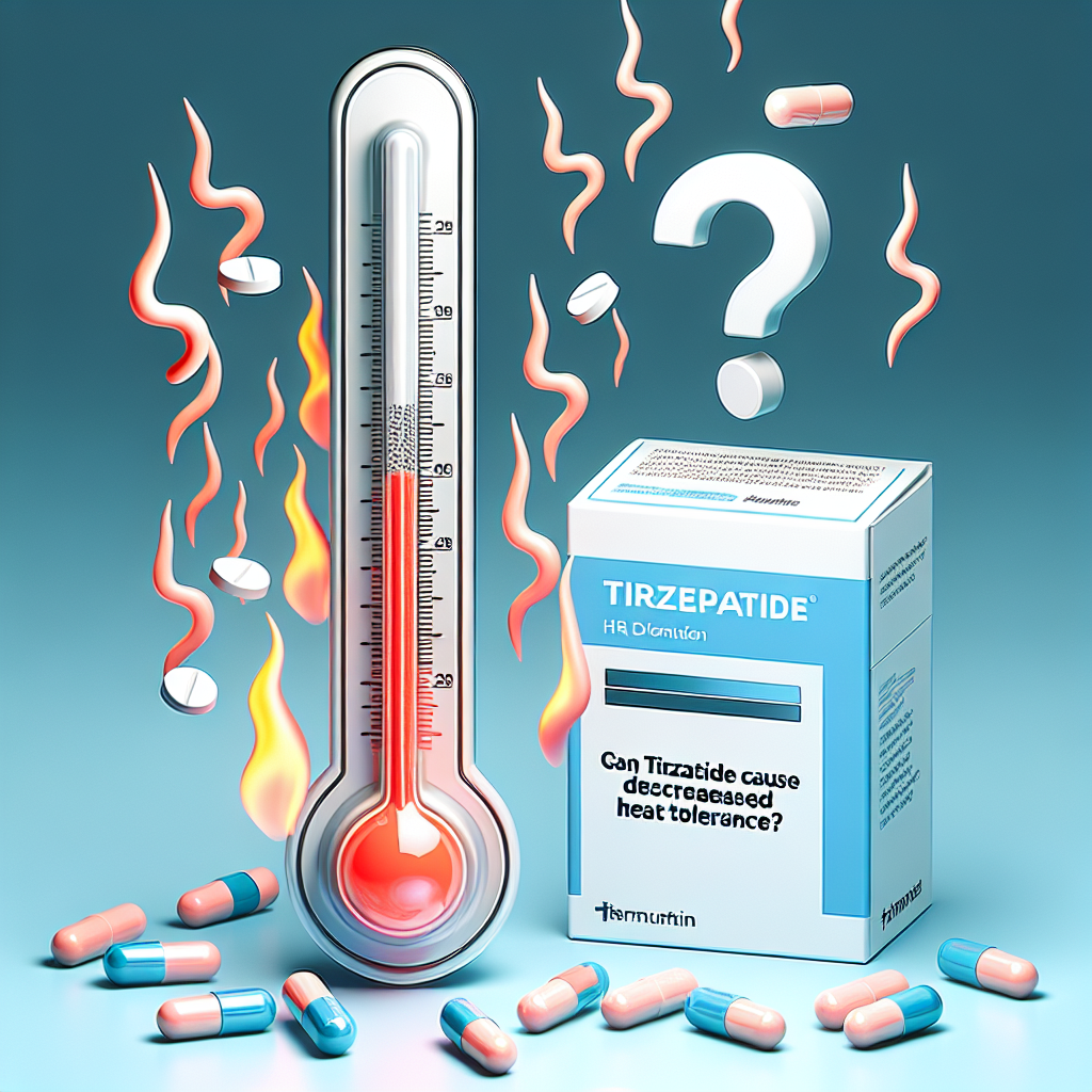 ¿Puede Tirzepatide causar baja tolerancia al calor?
