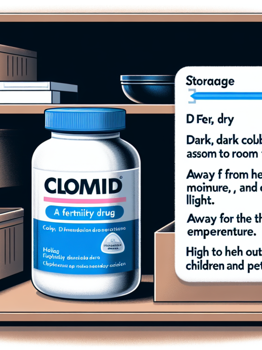 Cómo almacenar correctamente Clomid