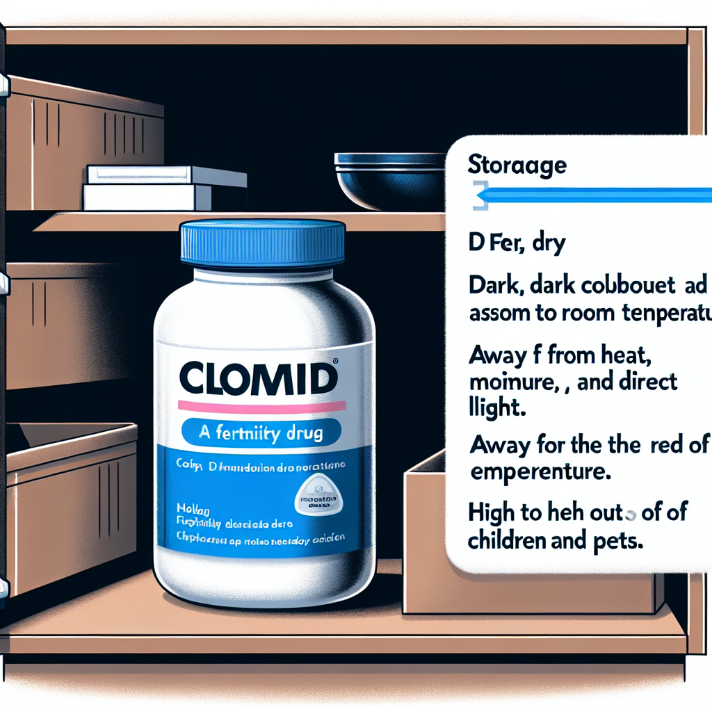Cómo almacenar correctamente Clomid