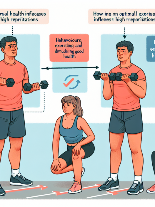 Cómo influye Salud general en ejercicios con repeticiones altas