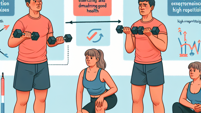 Cómo influye Salud general en ejercicios con repeticiones altas